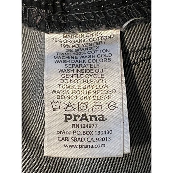 prAna jeans womens 6 29 x 33 low rise gray - Picture 8 of 9